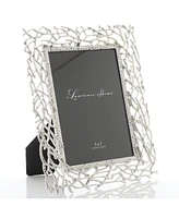 Branch Design Metal Picture Frame, 5" x 7" - Silver