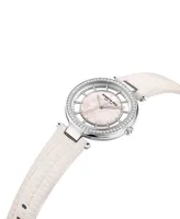 Kenneth Cole New York Women's Transparency Pink Leather Strap Watch 34mm