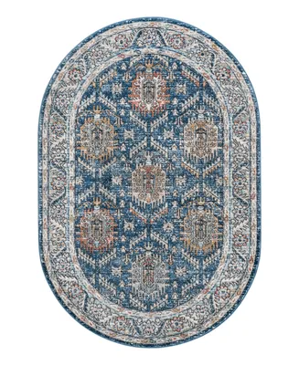 Bayshore Home Melvil MEL02 5'3" x 8' Oval Area Rug