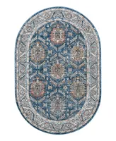 Bayshore Home Melvil MEL02 5'3" x 8' Oval Area Rug