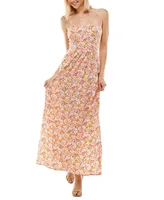 As U Wish Juniors' Molded-Cup Maxi Dress