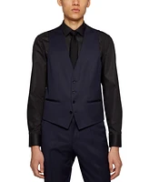Boss by Hugo Men's Virgin-Wool Serge Slim-Fit Vest