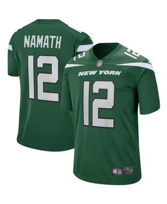 Men's Nike Joe Namath Gotham Green New York Jets Game Retired Player Jersey