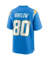 Men's Nike Kellen Winslow Powder Blue Los Angeles Chargers Game Retired Player Jersey