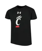 Big Boys Under Armour Black Cincinnati Bearcats 2.0 Logo Tech T-shirt