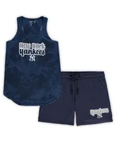 Women's Concepts Sport Navy New York Yankees Plus Cloud Tank Top and Shorts Sleep Set