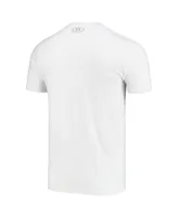 Men's Under Armour White Notre Dame Fighting Irish Mascot Logo Performance Cotton T-shirt