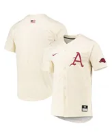 Men's Nike Natural Arkansas Razorbacks Replica Baseball Jersey