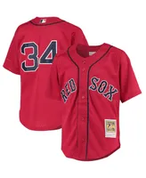 Big Boys Mitchell & Ness David Ortiz Red Boston Sox Cooperstown Collection Batting Practice Jersey