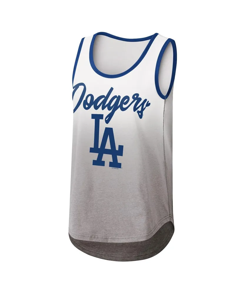 Women's G-iii 4Her by Carl Banks White Los Angeles Dodgers Logo Opening Day Tank Top