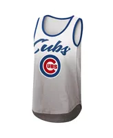 Women's G-iii 4Her by Carl Banks White Chicago Cubs Logo Opening Day Tank Top