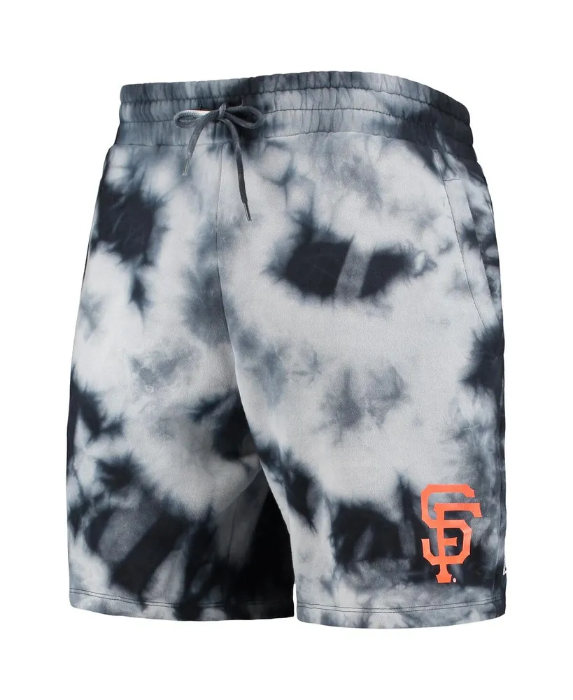 Men's New Era Black San Francisco Giants Team Dye Shorts