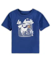 Infant Boys and Girls Royal Los Angeles Dodgers On the Fence T-shirt