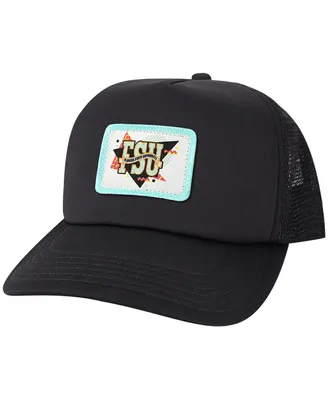 Men's League Collegiate Wear Black Florida State Seminoles Beach Club Laguna Trucker Snapback Adjustable Hat