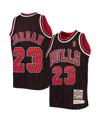 Big Boys Mitchell & Ness Michael Jordan Black, Red Chicago Bulls 1996-97 Hardwood Classics Authentic Jersey