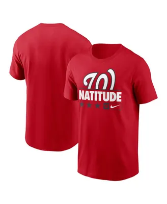 Men's Nike Red Washington Nationals Natitude Local Team T-shirt
