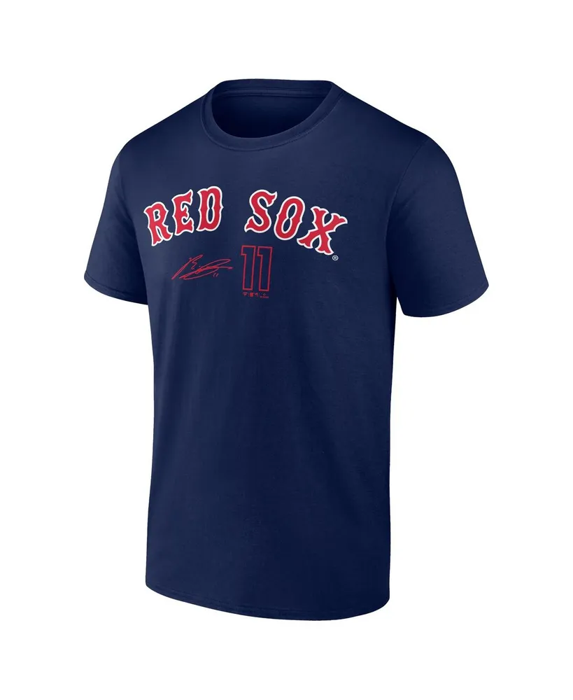 Men's Fanatics Rafael Devers Navy Boston Red Sox Player Name and Number T-shirt