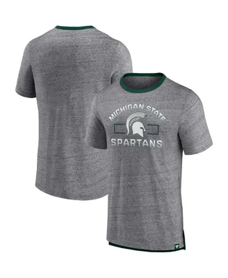 Men's Fanatics Heathered Gray Michigan State Spartans Personal Record T-shirt