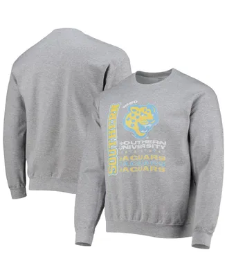 Men's Tones of Melanin Gray Southern University Jaguars Pullover Sweatshirt