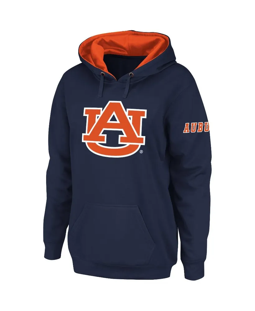 Women's Stadium Athletic Navy Auburn Tigers Big Logo Pullover Hoodie