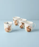 Lenox Butterfly Meadow Bunny Mug Set, Set of 4