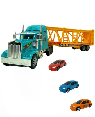 Mag-Genius Big-Daddy Big Rig Transport Truck with 3 Cars Toy