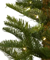 Alaskan Alpine Artificial Christmas Tree with Lights and Bendable Branches