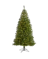 Springfield Artificial Christmas Tree with Lights and Bendable Branches, 84"