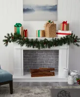 Mixed Pine and Pinecone Artificial Garland with Lights, 72"