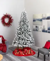 Flocked West Virginia Fir Artificial Christmas Tree