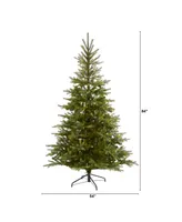 North Carolina Spruce Artificial Christmas Tree with Bendable Branches, 84"