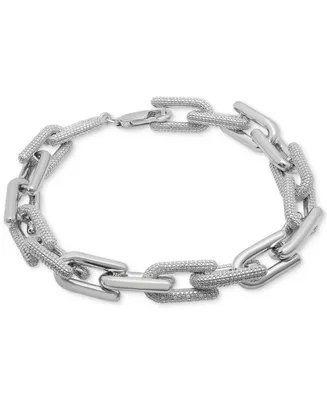 Men's Diamond Clip Link Bracelet (1 ct. t.w.) in Sterling Silver