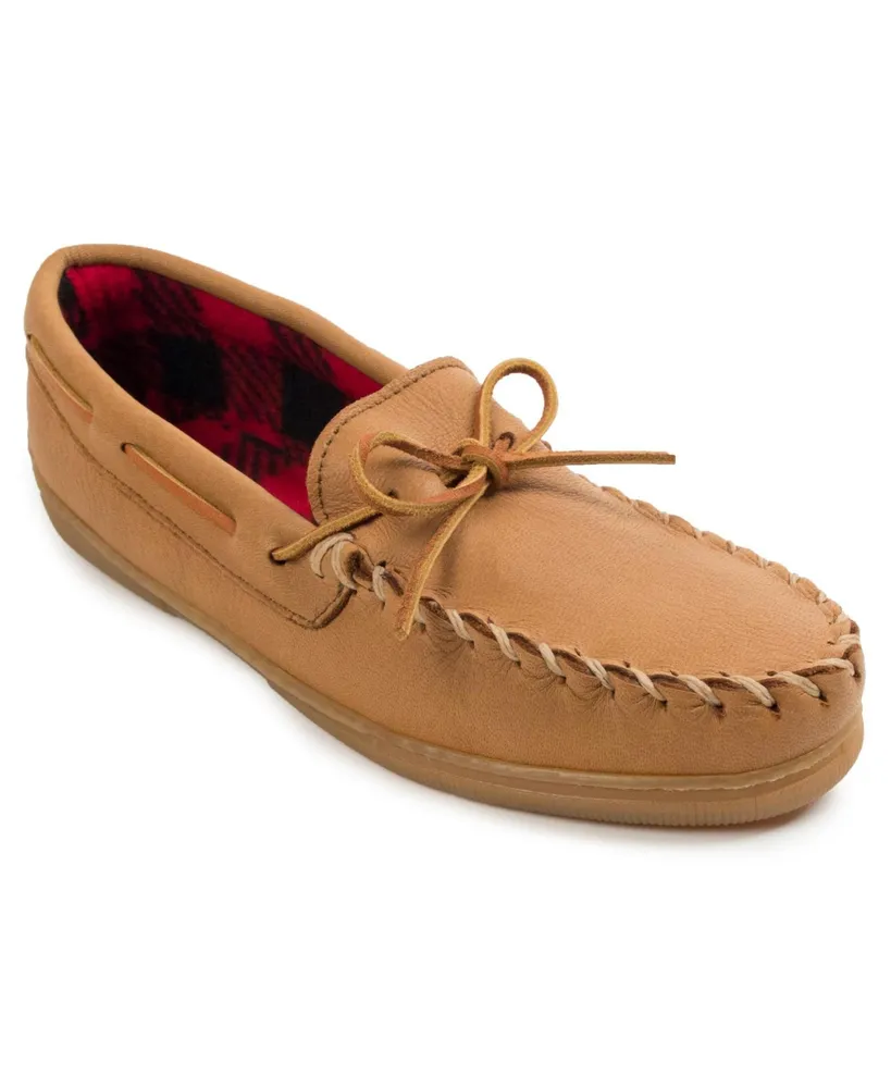 Minnetonka Men's Moosehide Fleece Moc