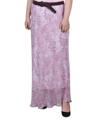 Ny Collection Plus Chiffon Maxi Skirt