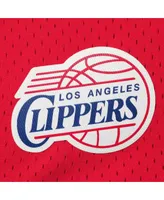 Men's Mitchell & Ness Red La Clippers Hardwood Classics Swingman Shorts