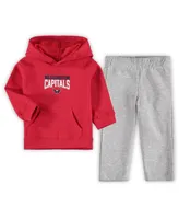 Toddler Boys Red, Heathered Gray Washington Capitals Fan Flare Pullover Hoodie and Pants Set