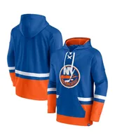 Men's Fanatics Royal New York Islanders Big and Tall First Battle Power Play Pullover Hoodie