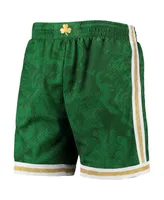 Men's Mitchell & Ness Kelly Green Boston Celtics Hardwood Classics Lunar New Year Swingman Shorts