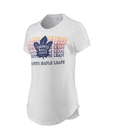 Women's Concepts Sport White, Charcoal Toronto Maple Leafs Sonata T-shirt and Leggings Set