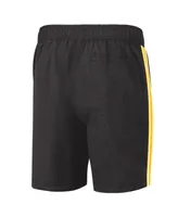 Men's G-iii Sports by Carl Banks Black and Gold Pittsburgh Penguins Sand Beach Swim Shorts