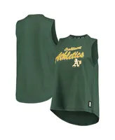 Women's Dkny Sport Green Oakland Athletics Marcie Tank Top