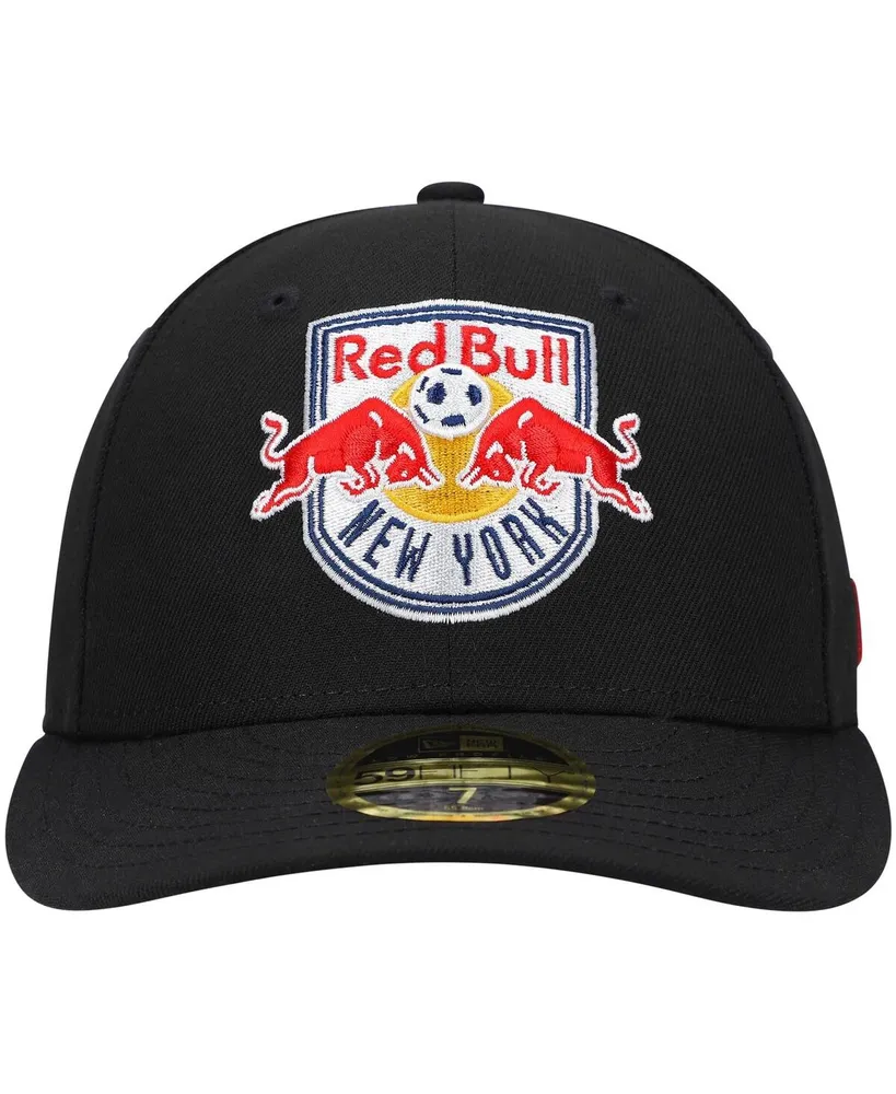 Men's New Era Black York Red Bulls Primary Logo Low Profile 59FIFTY Fitted Hat