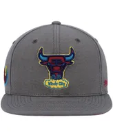 Men's Mitchell & Ness Charcoal Chicago Bulls Hardwood Classics 1996 Nba Finals Carbon Cabernet Fitted Hat