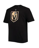 Men's Fanatics Jack Eichel Black Vegas Golden Knights Big and Tall Name Number T-shirt