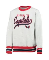 Big Boys Heathered Gray Washington Capitals Legends Pullover Sweatshirt