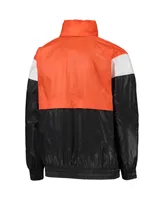 Big Boys Orange, Black Philadelphia Flyers Goal Line Full-Zip Hoodie Windbreaker Jacket