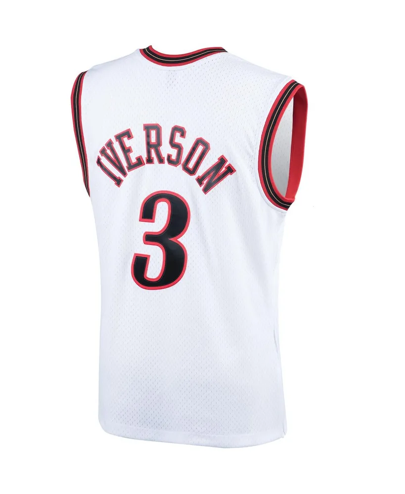 Men's Mitchell & Ness Allen Iverson White Philadelphia 76ers 2000 Hardwood Classics Swingman Player Jersey