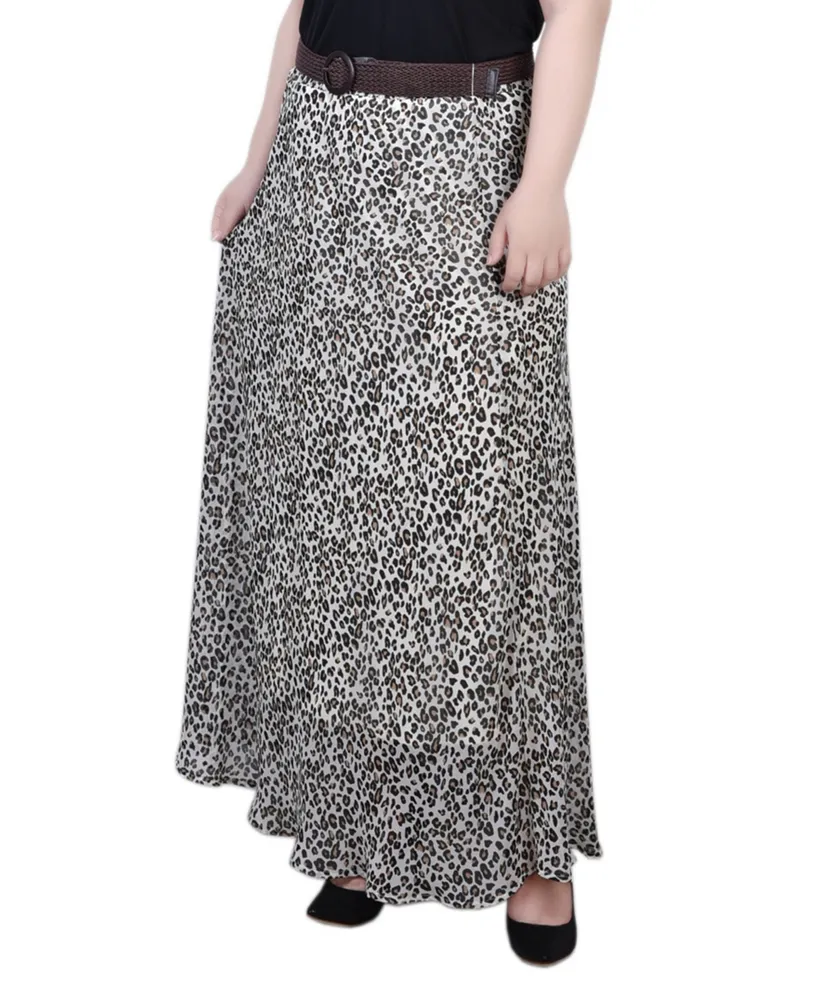 Ny Collection Plus Chiffon Maxi Skirt