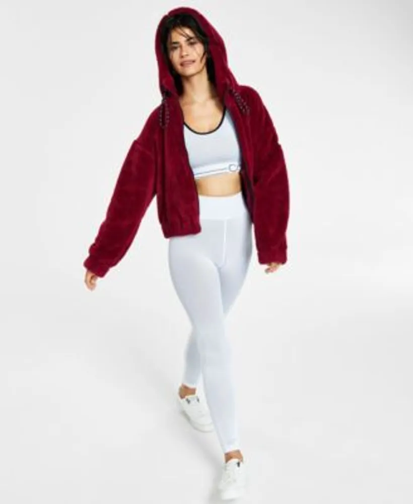 Calvin Klein Performance Womens Medium Impact Sports Bra Hooded Jacket 7 8  Leggings | The Shops at Willow Bend
