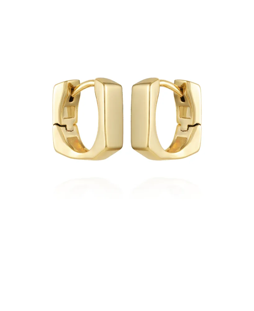 Vince Camuto Gold-Tone Rectangle Huggie Hoop Earrings - Gold